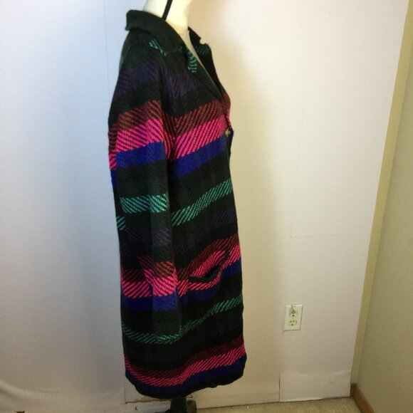 Torrid Sweater Shacket Duster Cardigan Womens Plus 2X Striped Chunky Button Up - Picture 2 of 16